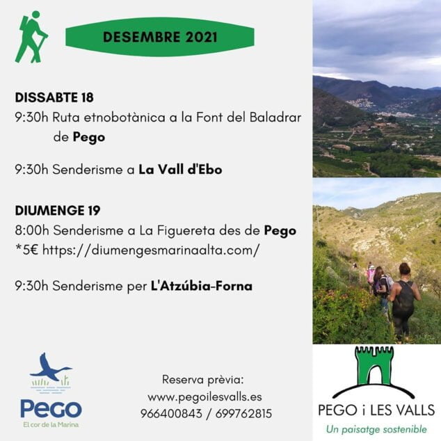 Imagen: Rutas organizadas por Pego i les Valls