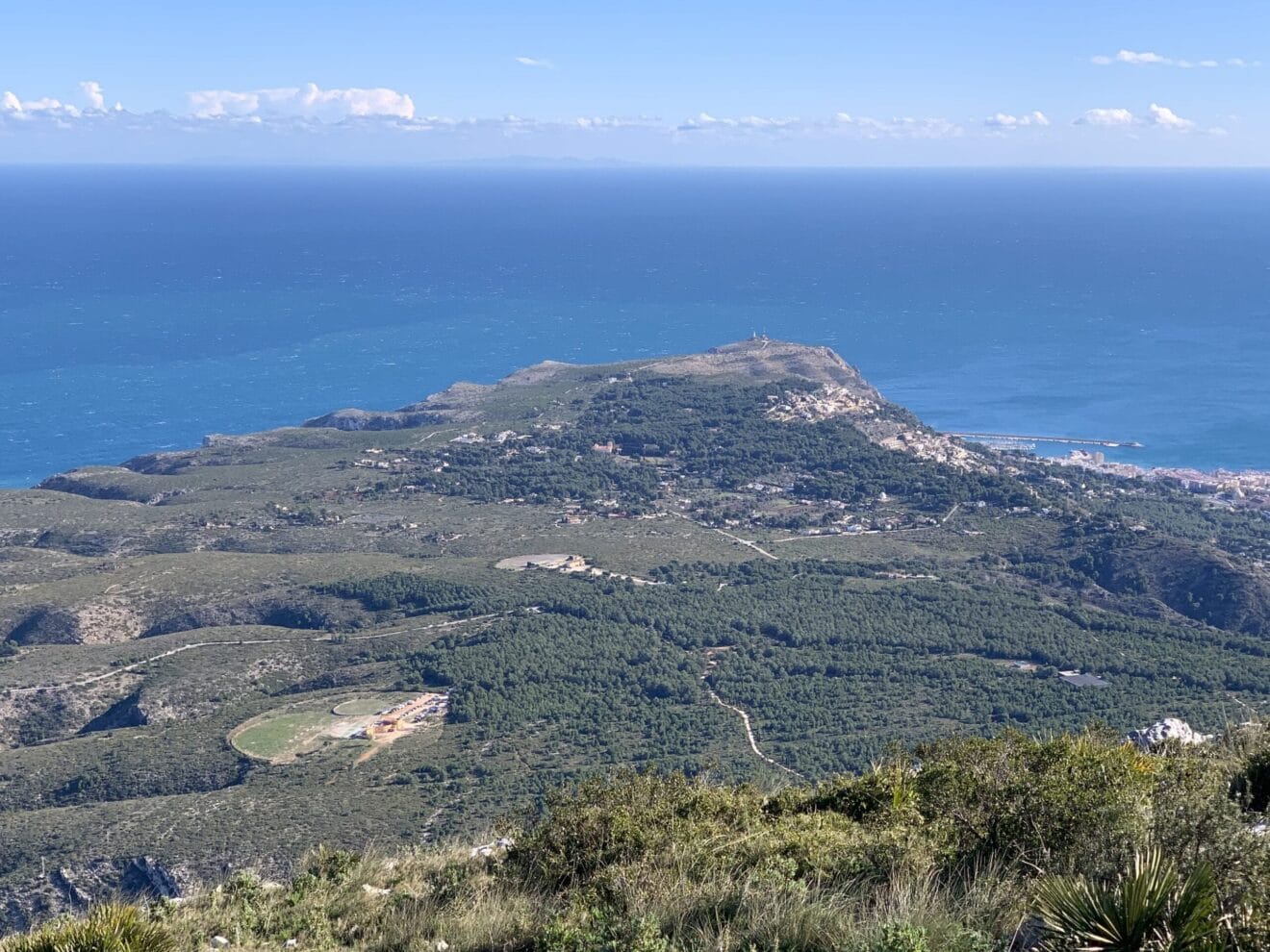 Vista del Cabo San Antonio desde la cima del Montgó