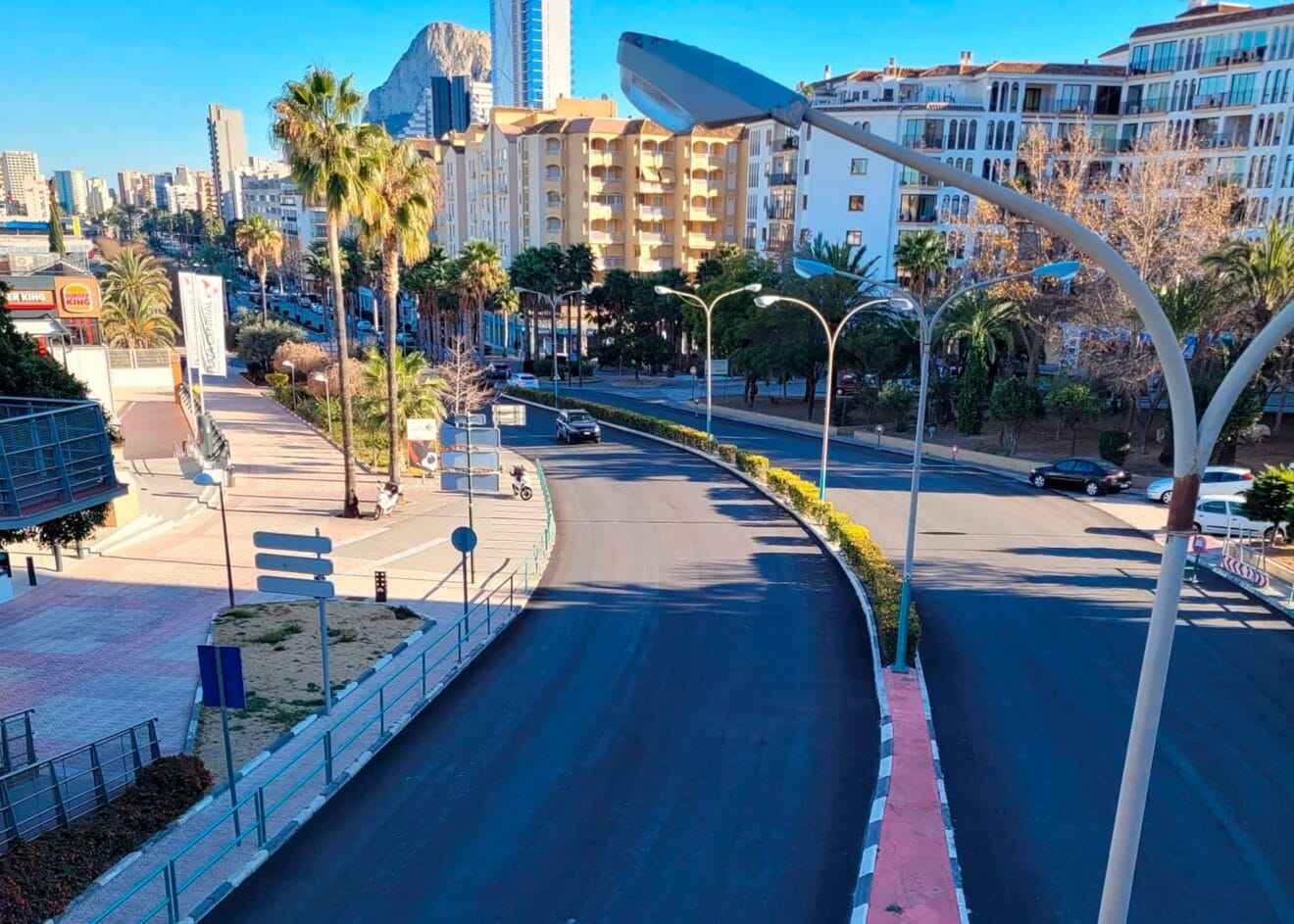 Asfaltado de la avenida Diputación de Calp