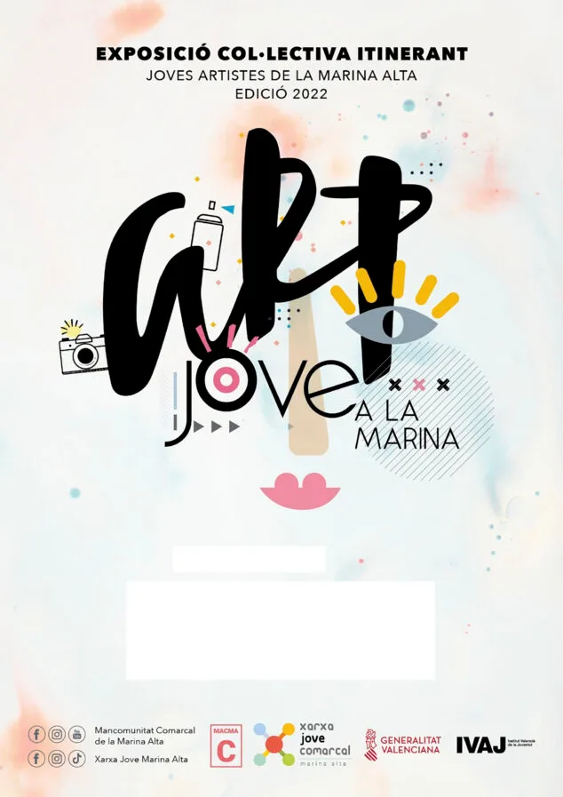 I Art Jove a la Marina, la exposición colectiva itinerante, hará su segunda parada en Pego 1 Imagen: Cartel de la primera edición de Art Jove a la Marina Alta