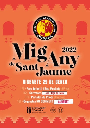 Cartel del Mig Any de Ondara de 2022