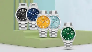 Citizen mecanico con diseño deportivo y brazalete de acero