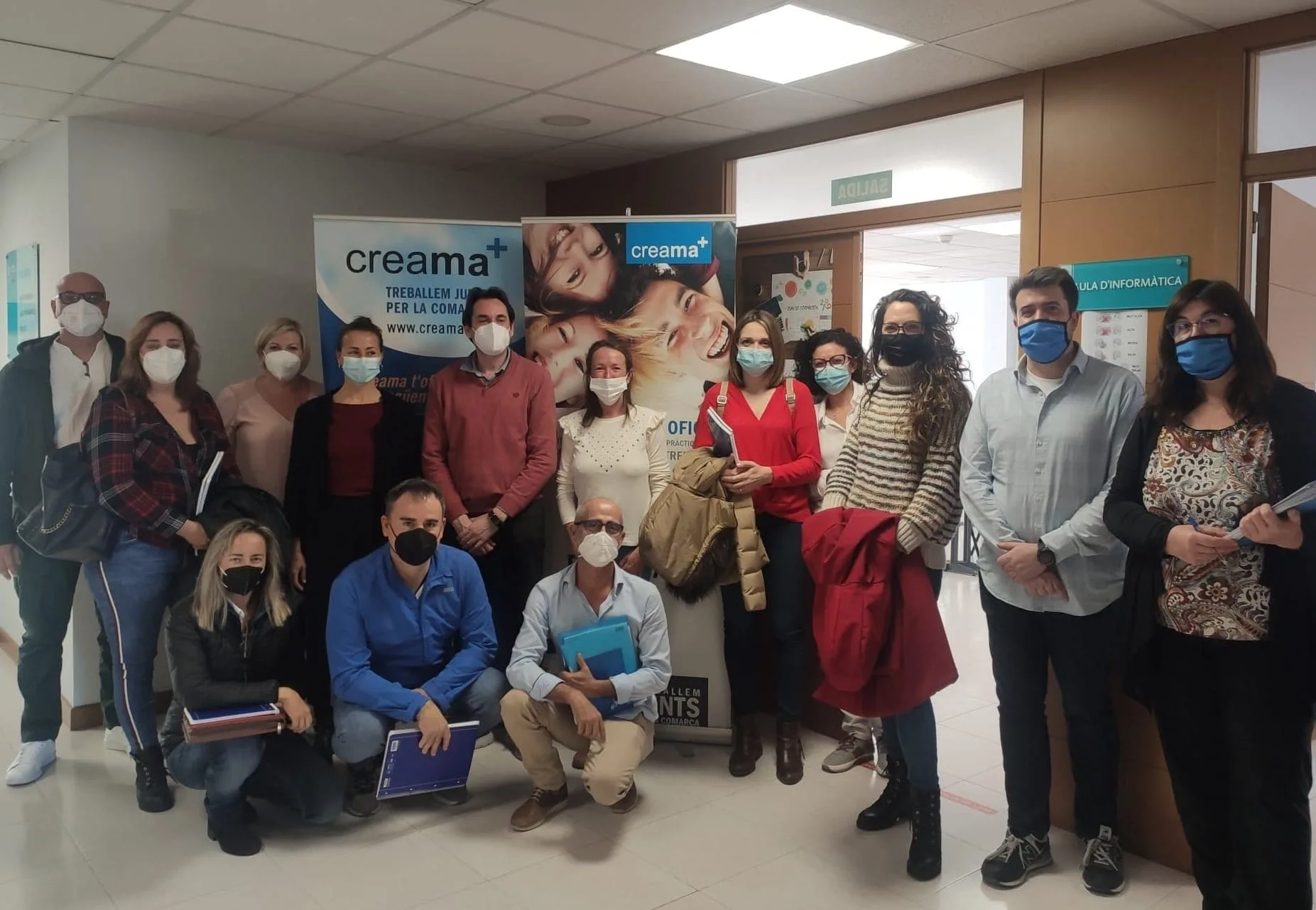 estudiantes del taller de empleo de marketing