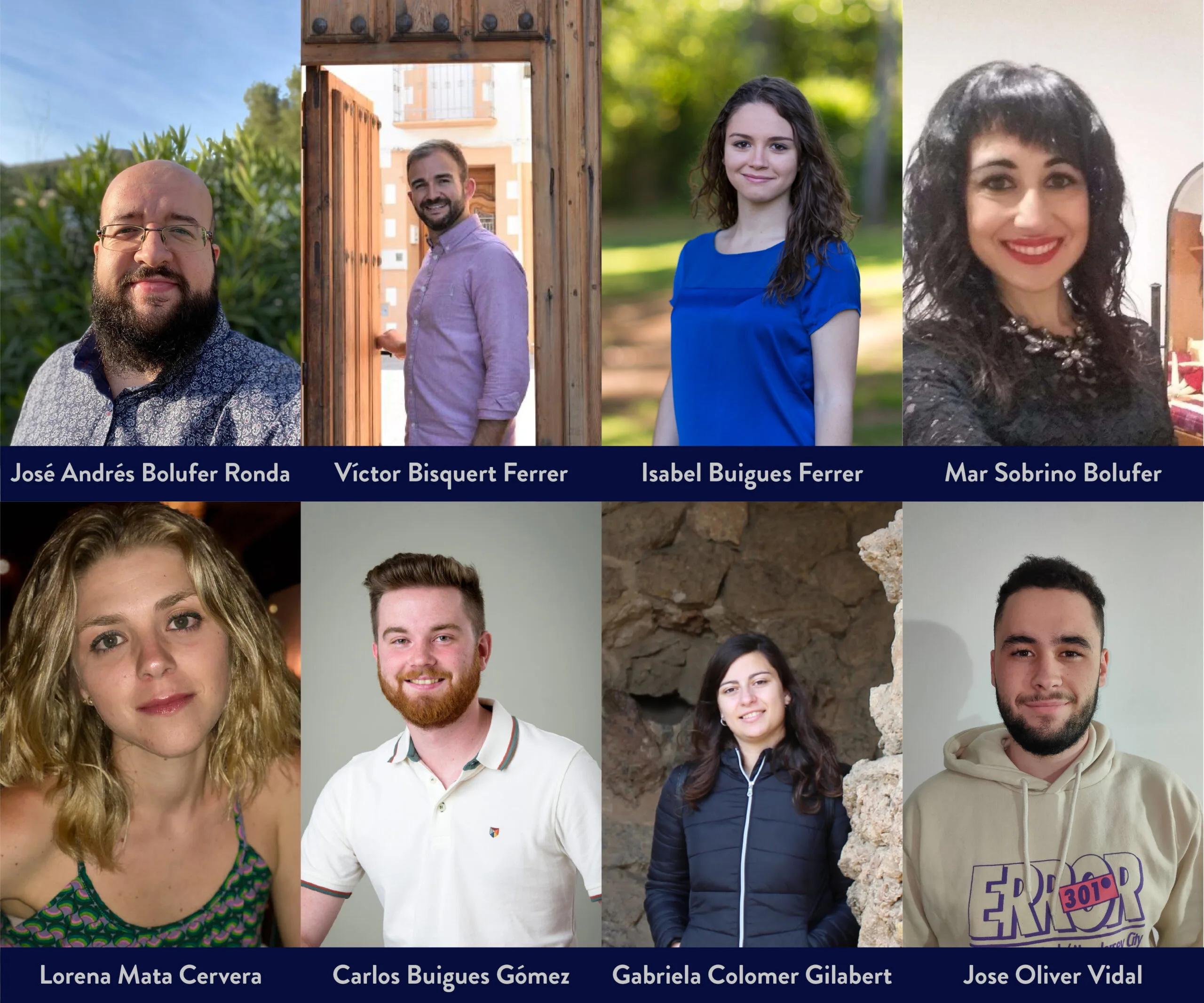 los ocho componentes de la nueva junta directiva scaled