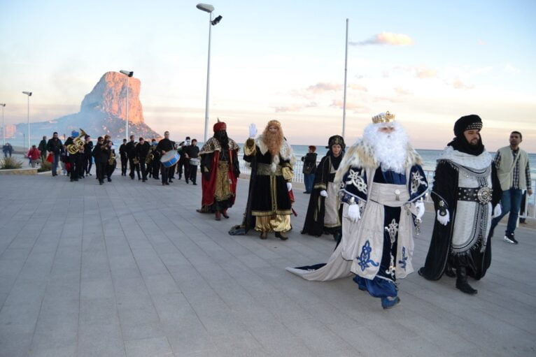 Los tres Reyes Magos en Calp