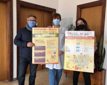 paneles sobre salud y deporte en pedreguer en el centro de salud