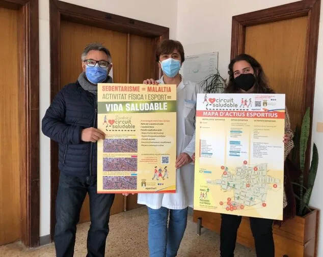 Imagen: Paneles sobre salud y deporte en Pedreguer en el Centro de Salud