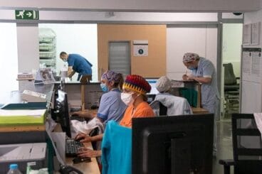 Personal del Hospital de Dénia