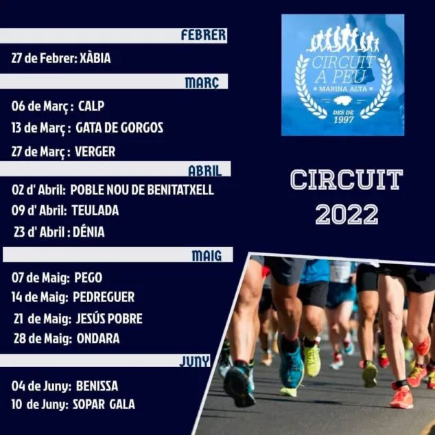 Imagen: Recorrido Circuit a Peu Marina Alta 2022