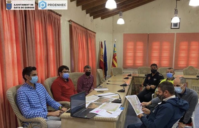 Immagine: incontro tecnico presso il municipio di Gata de Gorgos