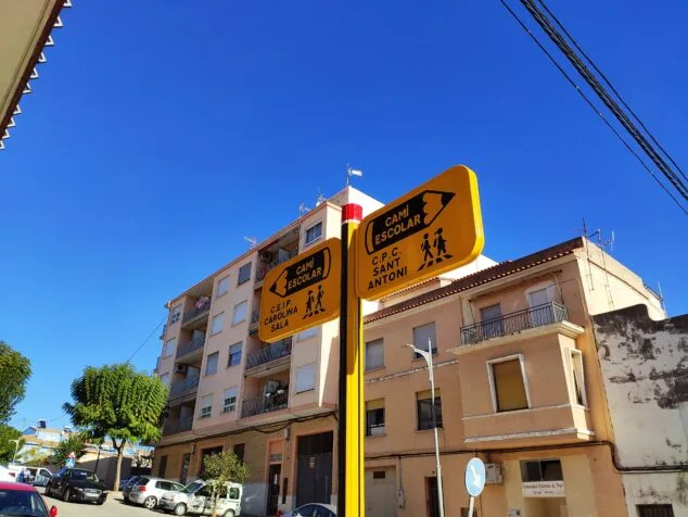 Imagen: Rutas Escolares Seguras en Pego