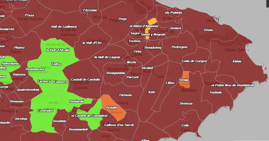 situacion del coronavirus en la comarca a 28 de enero de 2022