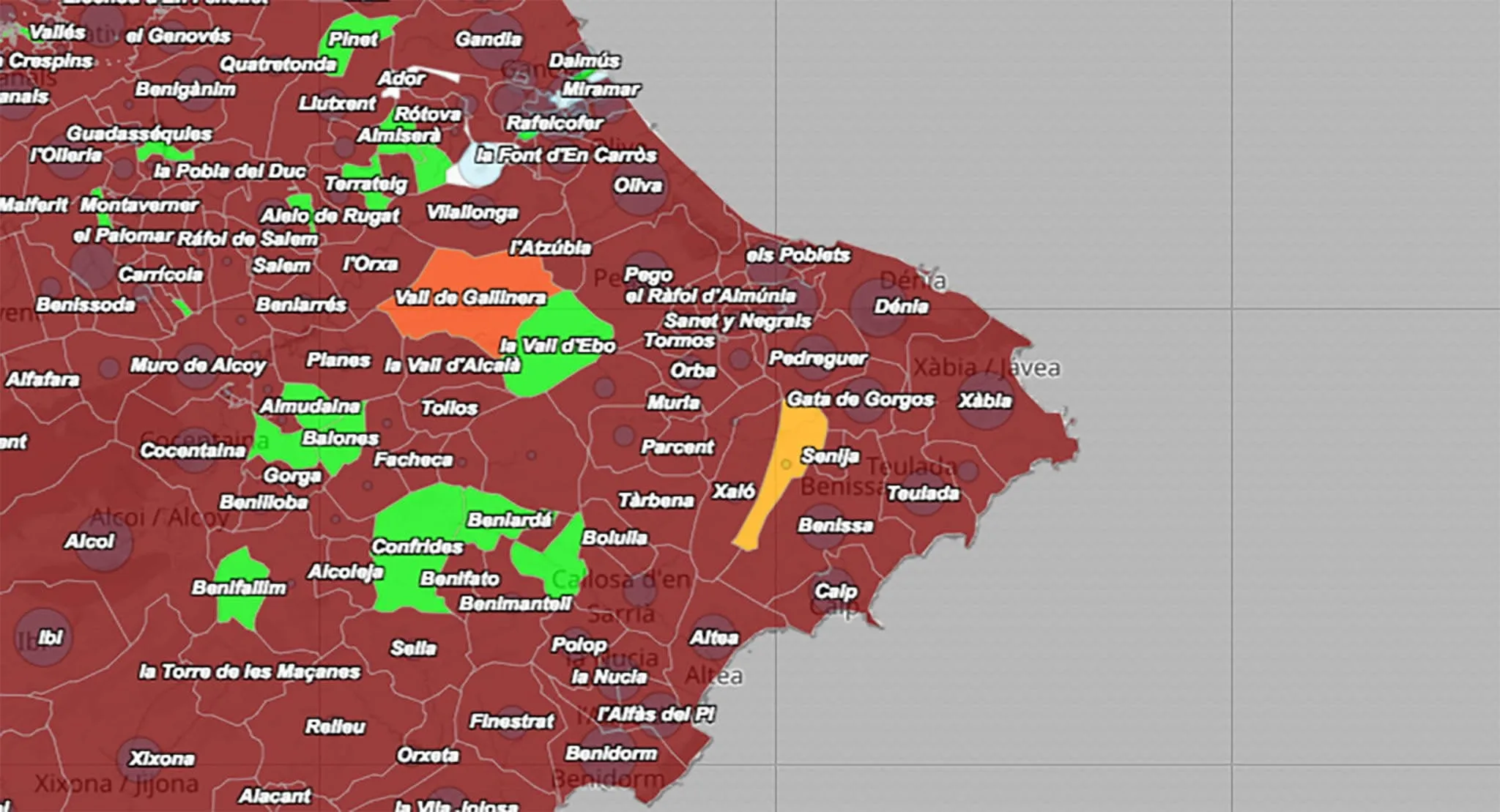 situacion del coronavirus en la marina alta el 14 de enero de 2022