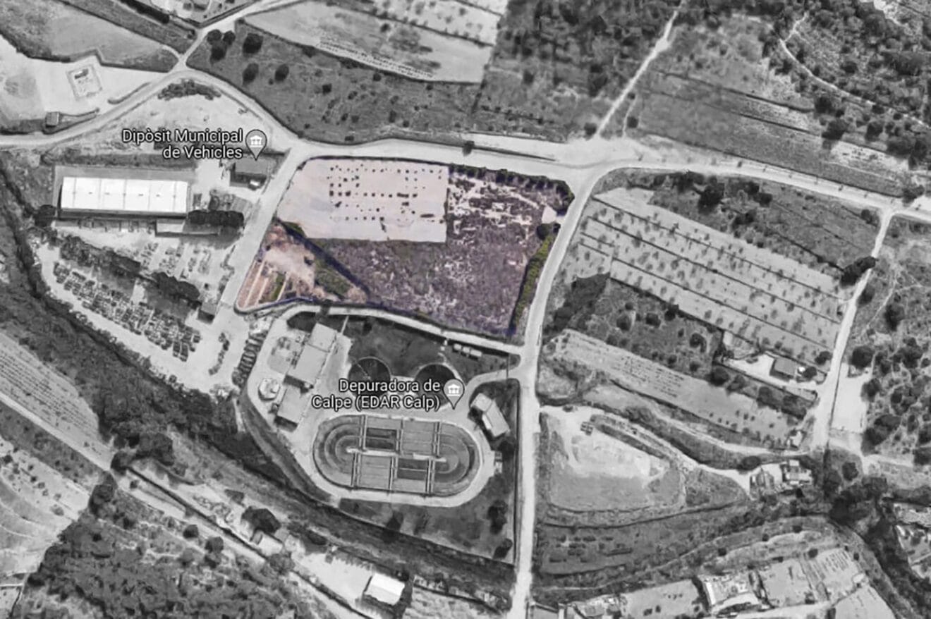 Terreno para la construcción del ecoparque en Calp