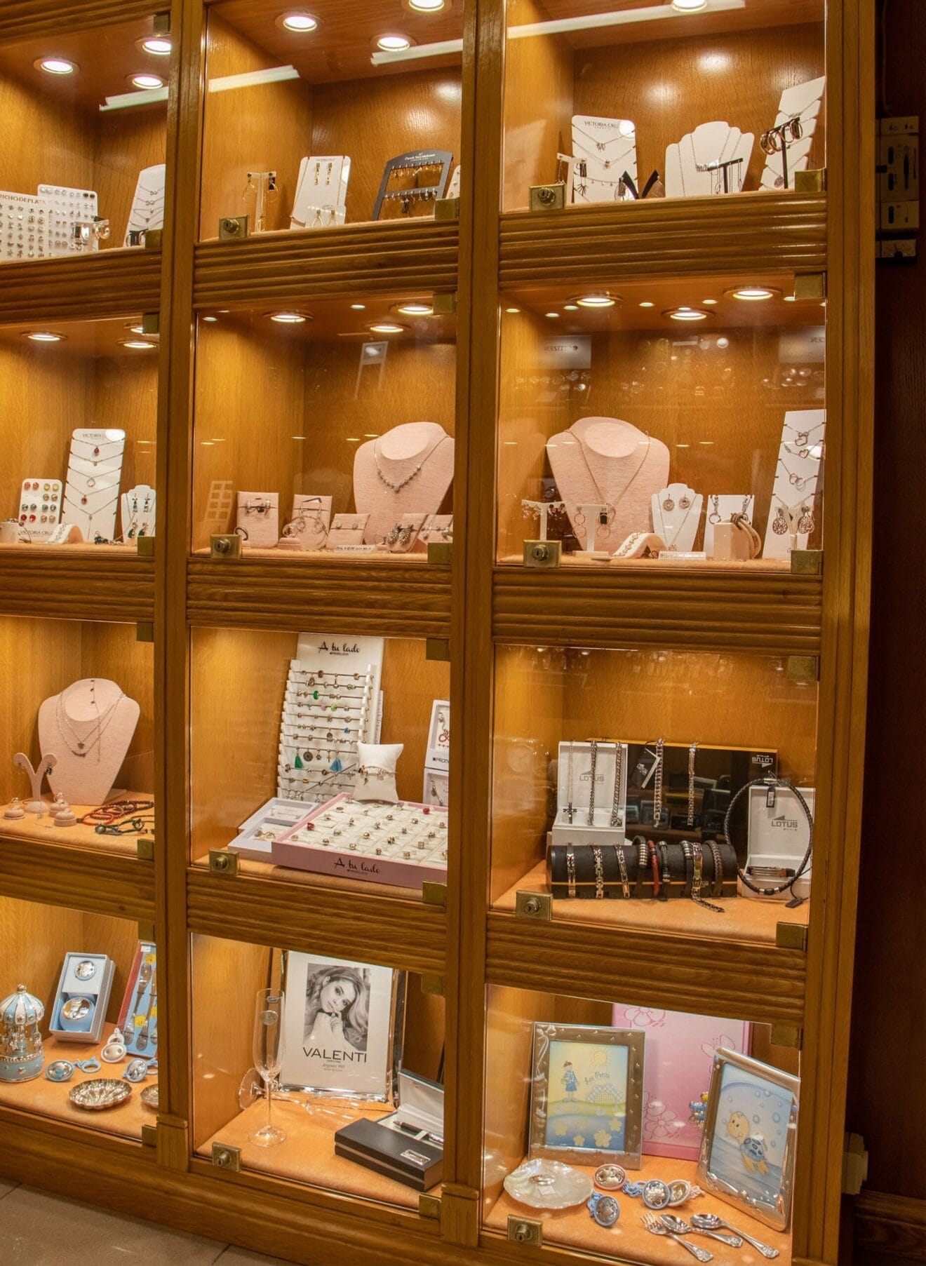 Vitrinas de la Joyería Bonilla en Dénia