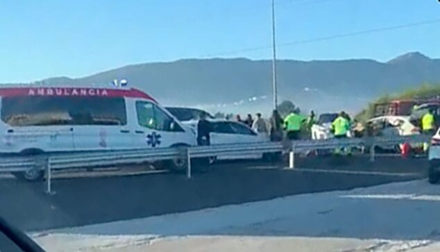 accidente en el antiguo peaje de ondara