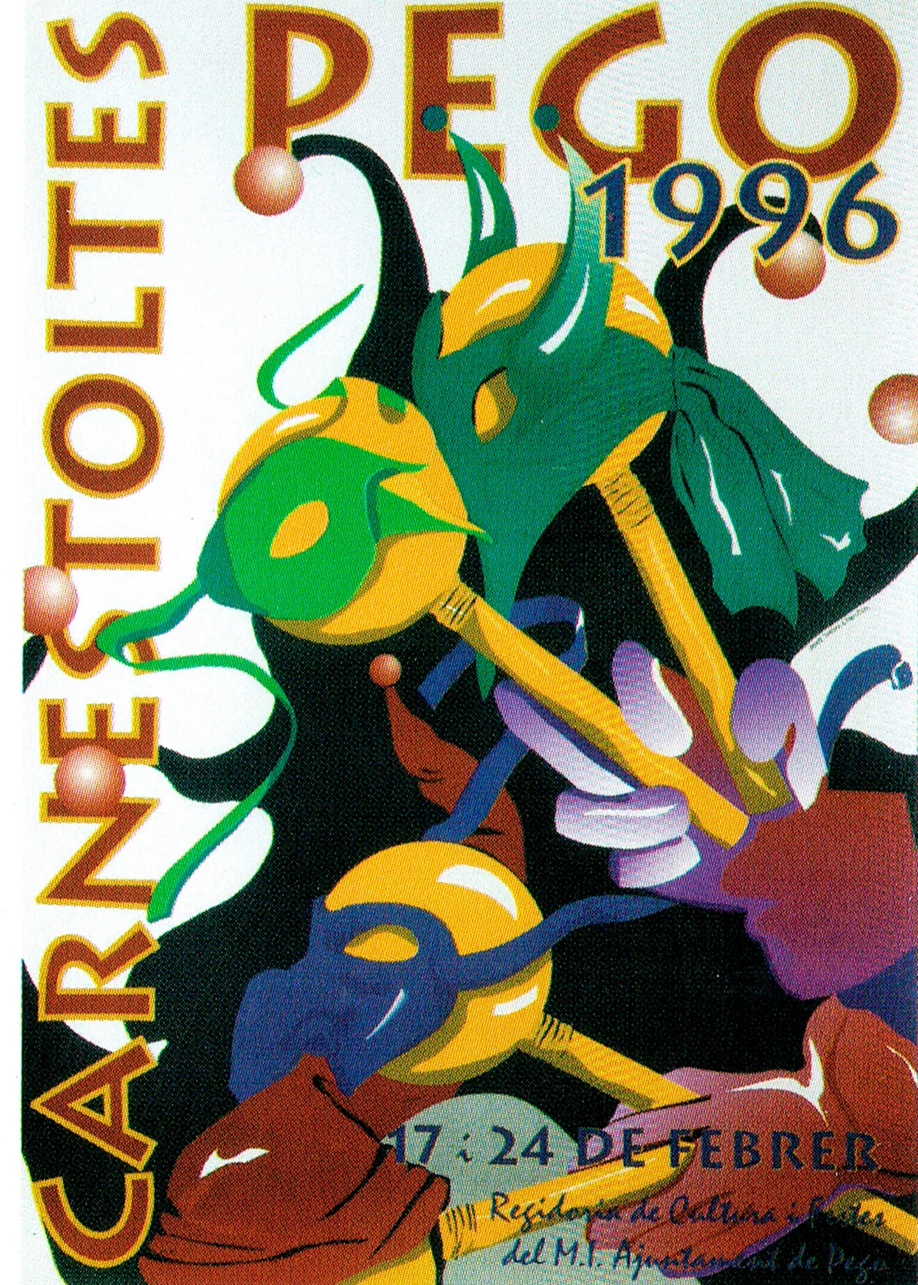 Cartel de Carnestoltes de A. Serrano i P. Ibiza - Arxiu Municipal de Pego
