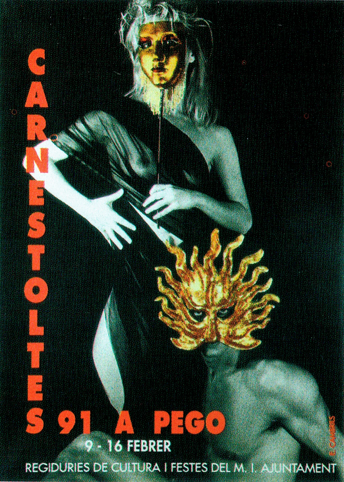 Cartel de Carnestoltes de Elvira Cambrils - Arxiu Municipal de Pego