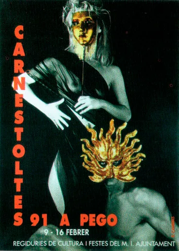 Cartel de Carnestoltes de Elvira Cambrils – Arxiu Municipal de Pego