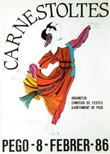 Cartel de Carnestoltes de Joan Sasgar – Arxiu Municipal de Pego