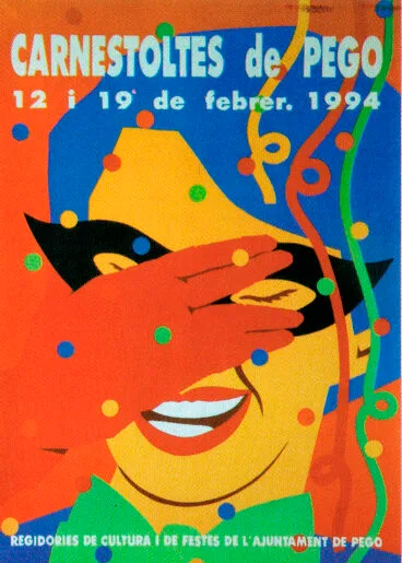 Cartel de Carnestoltes de Mª José Tarazona – Arxiu Municipal de Pego