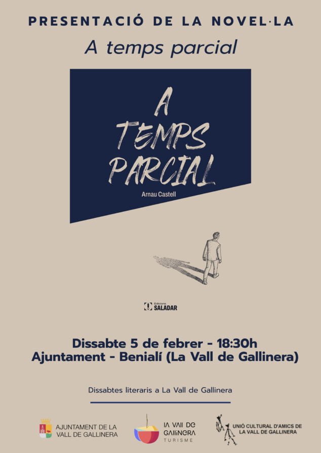 Imagen: Cartel de la presentación de 'A temps parcial' en Benialí