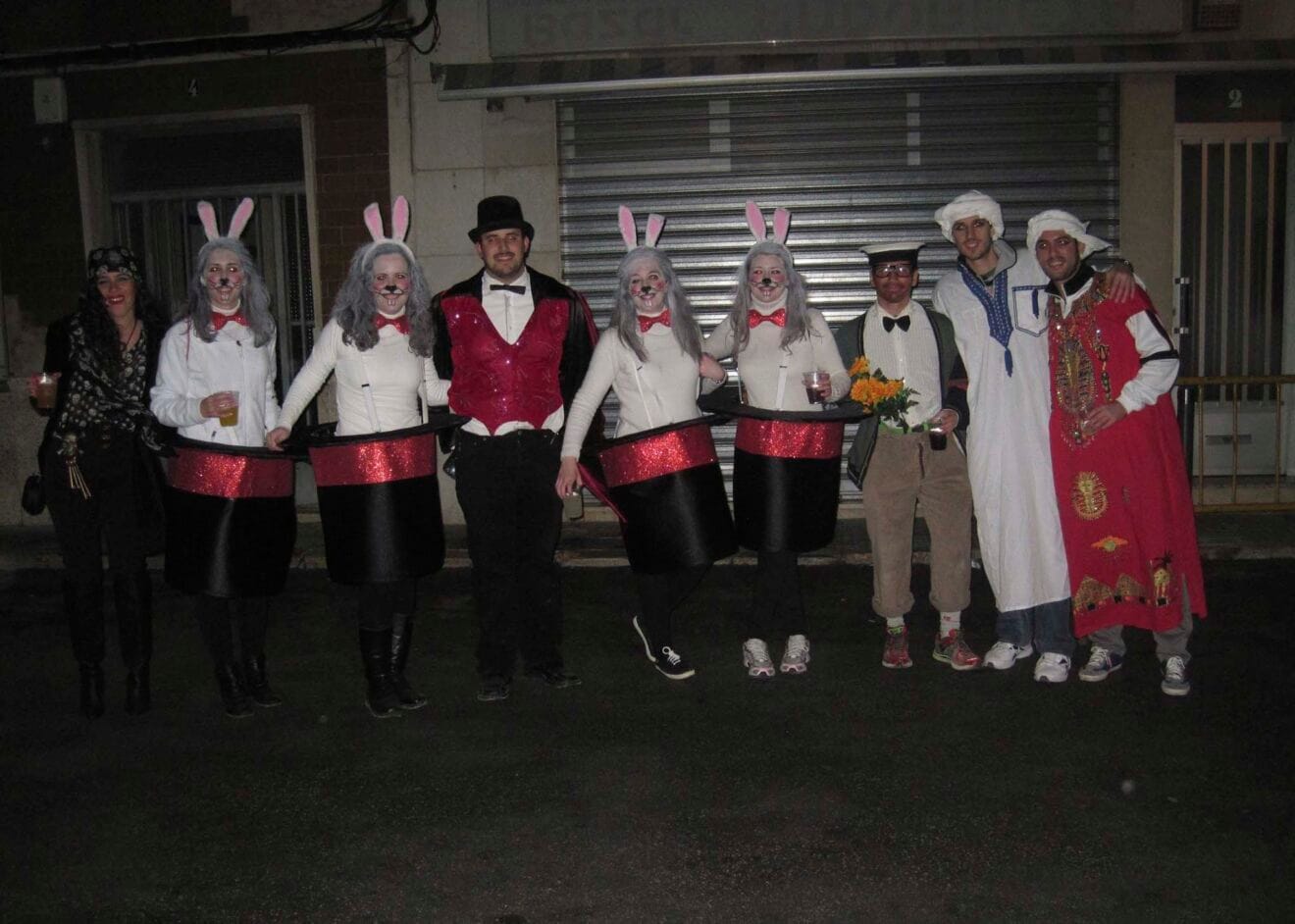 Disfraz grupal en 2014
