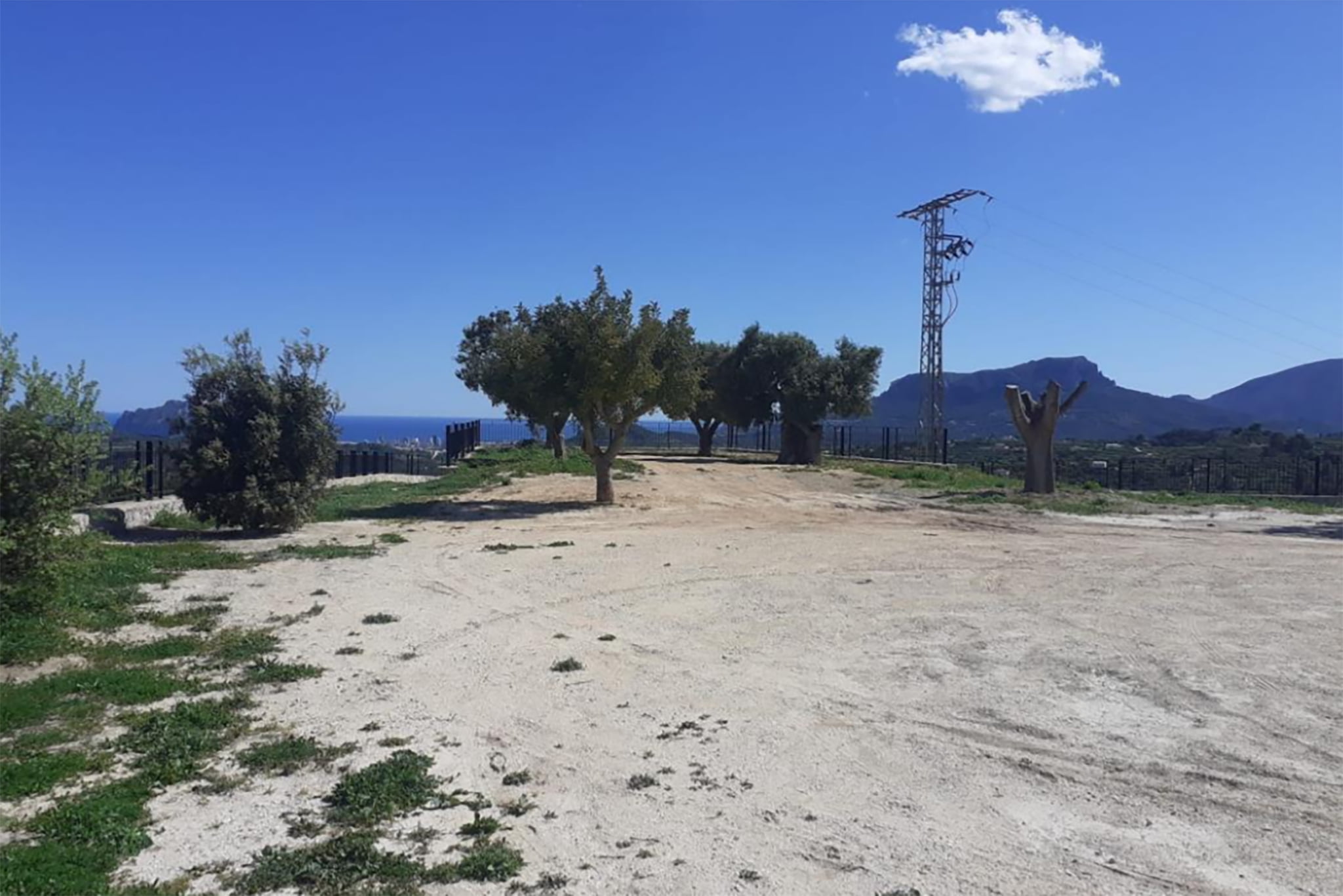 espacio natural en benissa donde se ubicara la zona recreativa de beniver