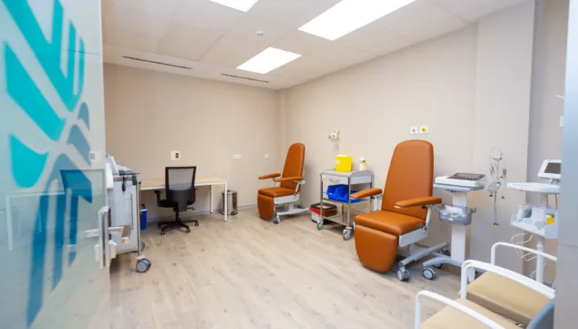 Einrichtungen des hcb-Krankenhauses in Denia