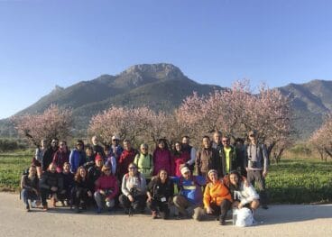 Participantes de una ruta del Feslalí en 2020