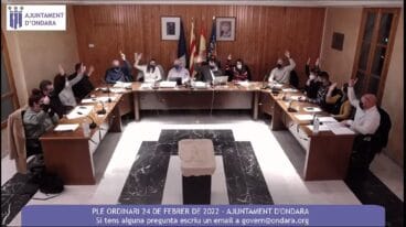 Pleno de febrero en Ondara