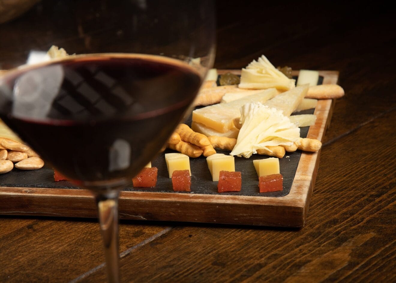 Tabla de quesos en El Racó de la Xara