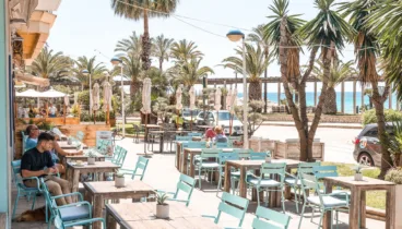 terrassa del restaurant ammos