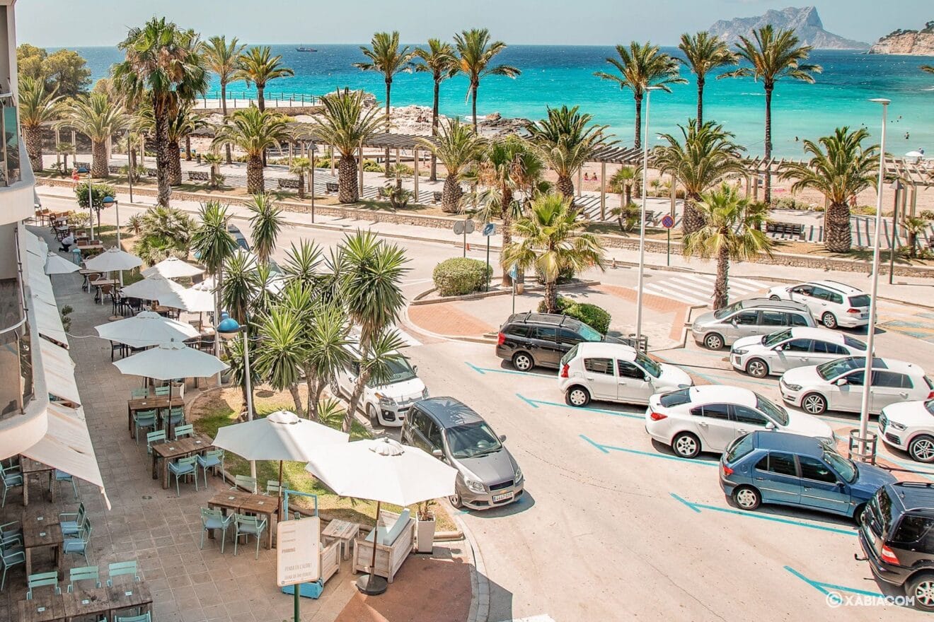 Vista exterior del Restaurante Ammos en Moraira