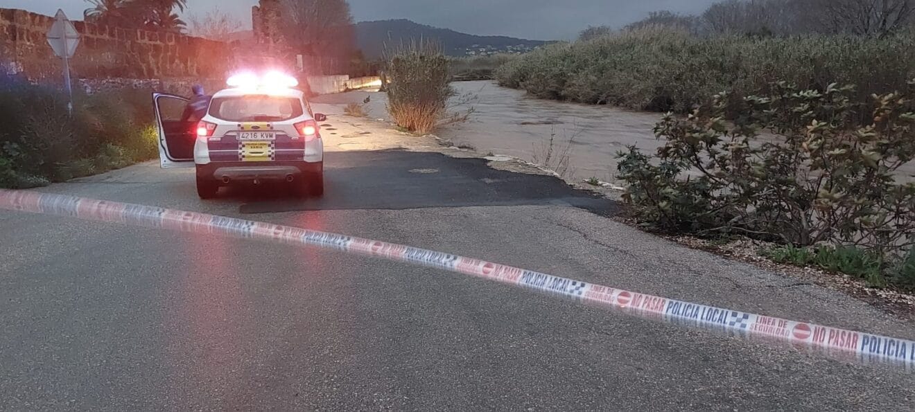 Se desborda el río Gorgos en Xàbia