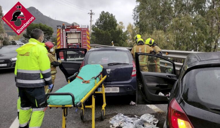 Accidente con heridos en Calp