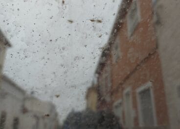 Barro tras las lluvias