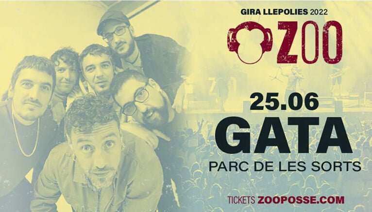 Cartel del concierto de Zoo en Gata de Gorgos