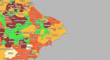 Coronavirus por municipio el 8 de marzo de 2022