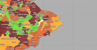 el coronavirus por municipio el 1 de marzo de 2022
