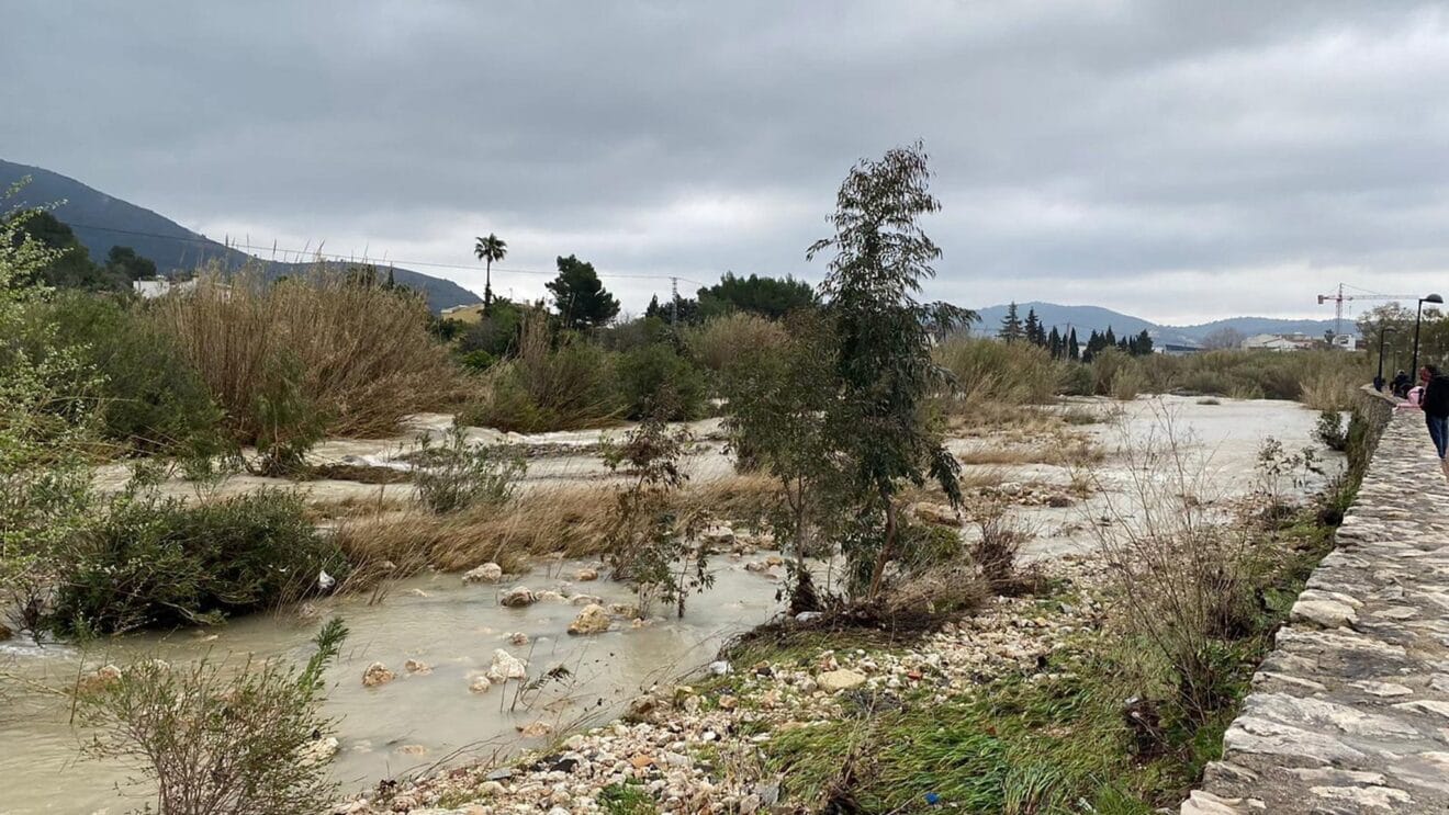 El río Gorgos a su paso por Xaló