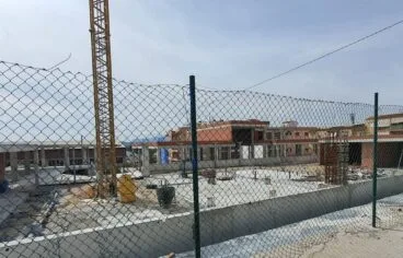 estado que presenta el lugar del aulario durante este lunes