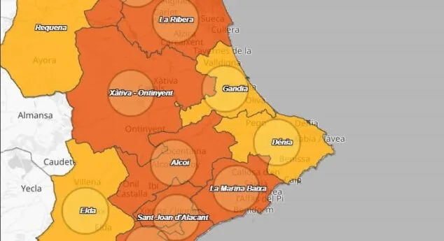 Imagen: La Marina Alta se mantiene en riesgo medio de contagio