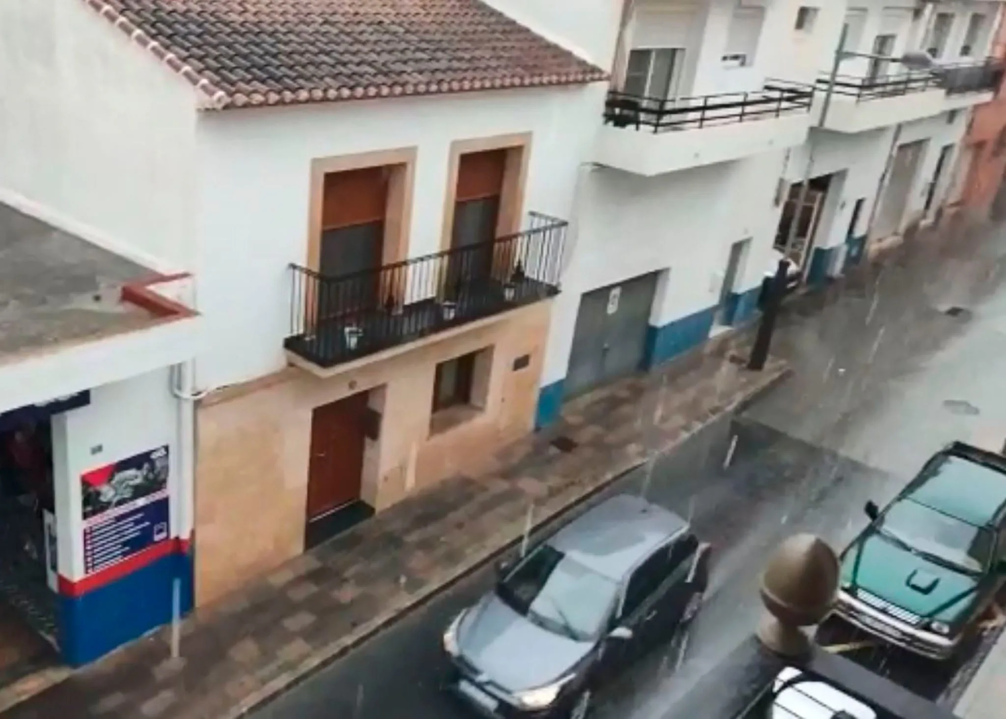 lluvia torrencial en
