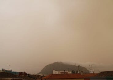 Partículas de polvo en el aire