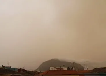 Partículas de polvo en el aire