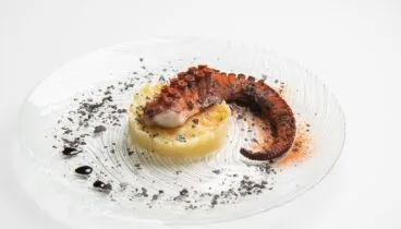 Pulpo fresco en este restaurante de Dénia