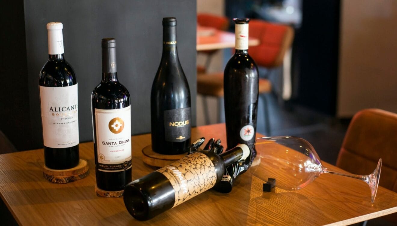 Selección de vinos valencianos para maridar en D’Excaro