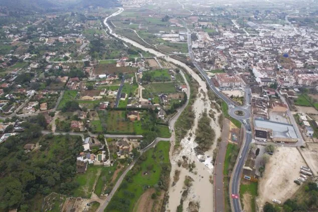 Imagen: Vistas aéreas del Gorgos en Xaló