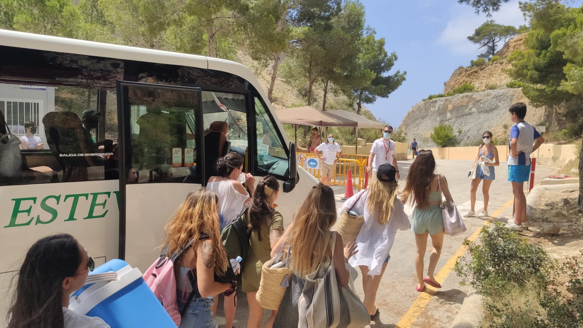 acceso a la cala del moraig